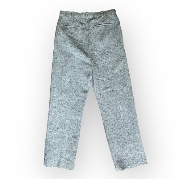 Tory Burch Wide Leg Tweed Pants Size 10 - Picture 4 of 11